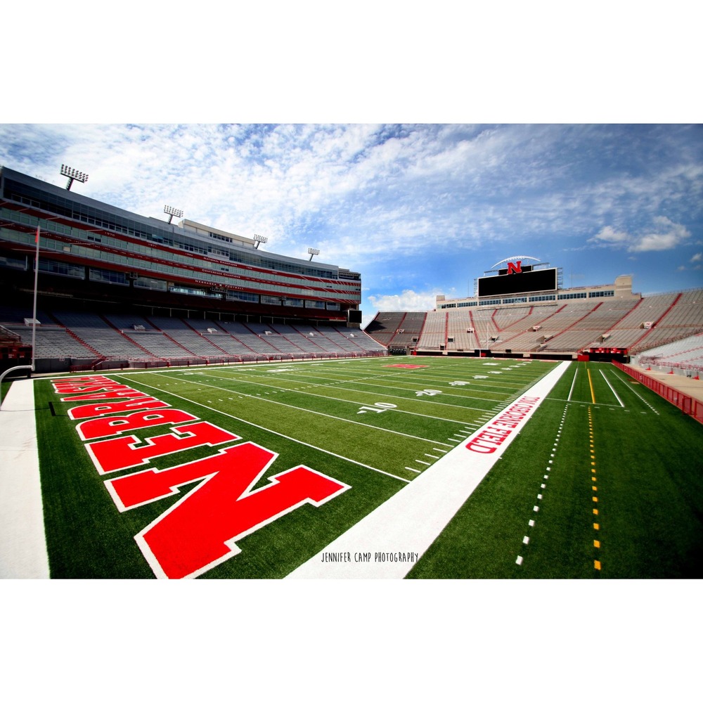 Nebraska Husker Memorial Stadium Wall Art, Home Decor‎ Photography Size 11x14
